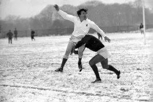 Sport. Rugby Union. Action in the snow. November 1969 Z11471-001