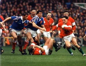 Sport - Rugby - Wales 24 v France 15 - 21st February 1994 - Welsh scrum half Rupert Moon