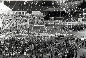 Sport - Rugby - Wales WRU centenary - The balloons go up at the Gala opening at Cardiff