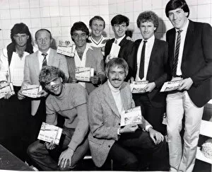 Images Dated 1st January 1982: SPORT TEAMS CELTIC 1982 Celtic Pools recruitment drive back left to right
