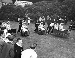 Nurse Prints: Sports Day for Patients and Staff from Maristow Royal Naval Auxiliary Hospital near