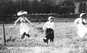 A sports day at Shotley Bridge, Co Durham when ladies showed and ankle