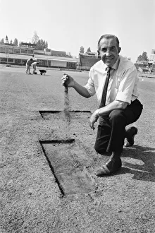 Heat Prints: Sports stadium affected in Birmingham during the summer heatwave and drought of 1976
