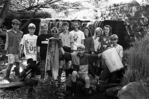 Spring clean... Pupils at Meltham County Primary School have been putting the finishing