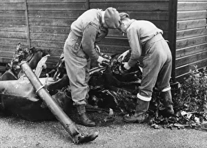 Wreckage Prints: Squadron Leader L. A. Childs and Flight Lieutenant Sir M. Bruce of the R. A. F