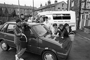Buckets Prints: Squeaky clean... Newsome Youth Club members washed and waxed cars to raise cash for