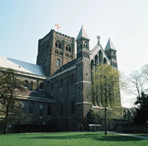 01041 Prints: St Albans Cathedral, St Albans, Hertfordshire. 1973