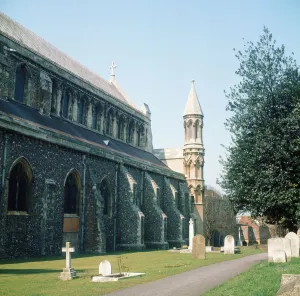01041 Prints: St Albans Cathedral, St Albans, Hertfordshire. 1973