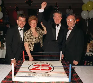 St Andrews Sporting Club anniversary dinner December 1997 Tonmmy Gilmour celebrates with