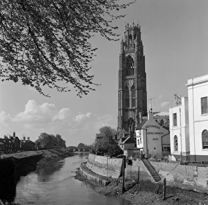 01009 Prints: St Botolphs Church, a parish church in the Church of England in Boston, Lincolnshire