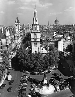 Skyline Prints: St. Clement Danes Church design by Sir Christopher Wren