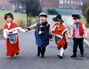 00365 Prints: St Davids Day - All dressed up for Dewi Sant are these youngstes from Dosbarth
