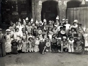 00365 Prints: St Davids Day celebrations at South Church Street All Age school, Bute Street