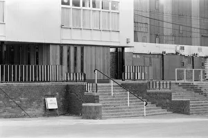 00718 Prints: St James Park, home of Newcastle United Football Club. Steps leading to the Directors
