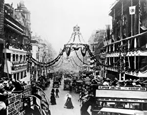 St. Jamess Street, London, decorated for the Coronation of George V and Queen Mary