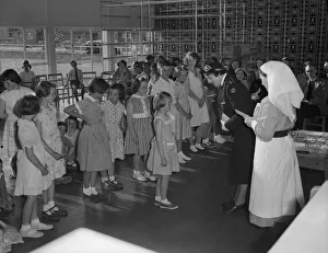 01498 Prints: St John Ambulance Brigade cadet enrolment at a Cambridgeshire school June 1959