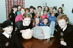 St Johns Ambulance Cadet Division in Easton receive a resuscitation unit during a