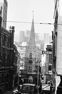 Commercial Prints: St Johns Arch on Broad Street, Bristol leading to St John the Baptist Church 22nd March
