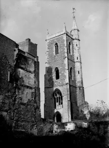 War And Prints: St Mary Le Port Church Tower All that was left after the bombing of World War II Circa