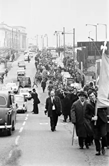 00456 Prints: St Patricks Day March, Birmingham, 16th March 1969