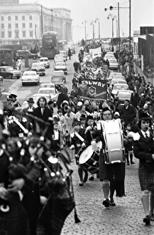 00456 Prints: St Patricks Day March, Birmingham, 16th March 1969