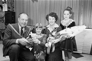 Mare Prints: St Patricks Day in Teesside, the Mare with the winner of the Irish folk dancing