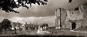 Graveyard Prints: St Thomas the Martyr Church in Winchelsea, East Sussex. Churchyard January