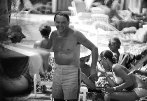 St Tropez France July 1972 Picture shows Frank Sinatra