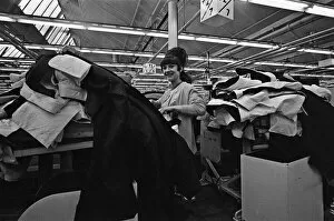01390 Collection: Staff at work at Burton the Tailors, Leeds. 13th December 1967