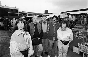 Market Stall Prints: Stallholders at the Wythenshawe Market seen here posing for the camera