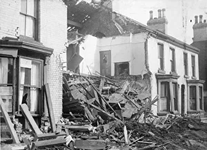 Stamford Street, Edge Hill in Liverpool, Merseyside, severely damaged during