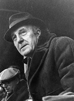 00242 Prints: Stan Cullis former manager of Wolverhampton Wanderers at the Baseball ground where he