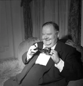 Stan Laurel and Oliver Hardy, arrived in the UK Monday (28th January)