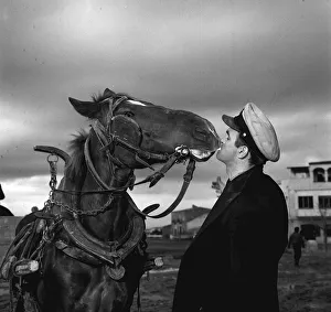 Stanley Baker 1958 making film Sea Fury in Estratit Costa Brava Spain