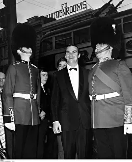 Premiere Prints: Stanley Baker star of the film Zulu photographed on his arrival at the Olympia