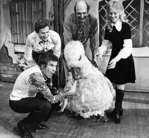 Stanley Baxter in final rehearsals for Mother Goose at the Theatre Royal, Newcastle