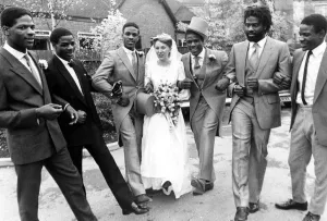 Star boxer Errol Christie had a ringside seat at his brothers wedding today