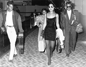 Five Star pop group walk through airport Dbase Five Star (also 5 Star