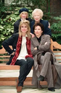 Stars of Absolutely Fabulous'pictured at the launch of a new series of