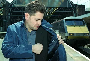 Stars anorak feature Rick Fulton May 1998 Daily Record reporter wearing jacket which