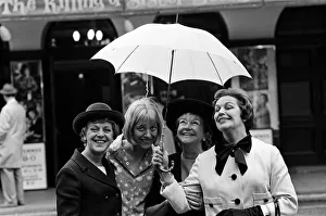 The stars of The Killing of Sister George posing outside the St Martin