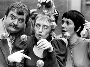 Stars of the television situation comedy Hi De Hi'pictured left to right