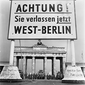Start of the construction of the Berlin Wall. At midnight on 13th August