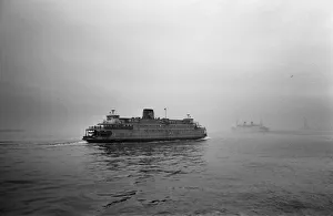 00421 Prints: Staten Island Ferry which runs between the southernmost tip of Manhattan near Battery