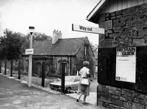 Signs Prints: The Station Masters house at Stocksfield Railway Station in Northumberland on 6th