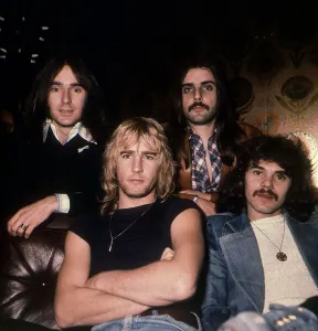 Status Quo Rock Group Francis Rossi and with Rick Parfitt and other members of the band