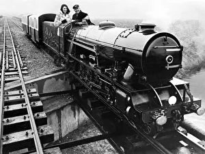 Miniature Prints: The steam engine hercules on the Romney, Hythe and Dymchurch Light Railway in Kent