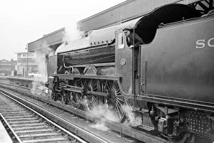 Steam Locomotive 862 Lord Collinswood (Lord Nelson Class) seen here at Waterloo