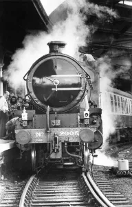 Steam locomotive No. 2005 at Newcastle Central Station on 13th June 1987
