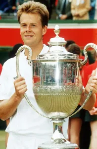 Stefan Edberg wins the Stella Artois Tennis Championships at the Queen